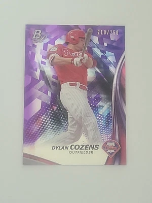 2017 Dylan Cozens Bowman Platinum Refractor /250 #TP-DC - Image 1 of 2