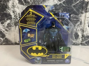 Spin Master BAT-TECH Batman 4in Figure DC Comics 1a Edizione Blu Nero - Foto 1 di 2