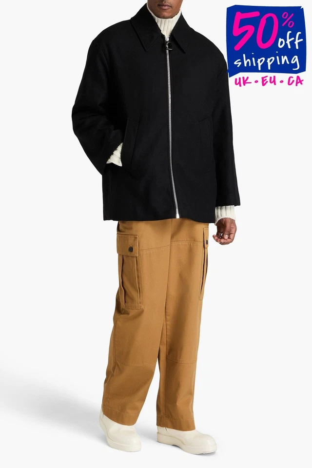 RRP€945 JW ANDERSON Coat Size M Cashmere & Wool Blend Full Zip Made in Italy - Image 1 of 4