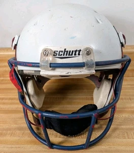 Schutt DNA Recruit Football Helmet 7960 USA Made White Blue Youth Small  - Picture 1 of 22