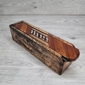 Juego de dominó vintage doble 9 madera 55 piezas - Imagen 1 de 13
