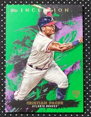 2021 Topps Inception - Cristian Pache (RC) - Green - #63 - Image 1 of 2