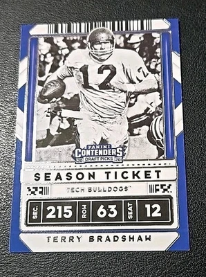 2020 Panini Contenders Draft Picks Terry Bradshaw #94 LA TECH Steelers  - Image 1 of 2