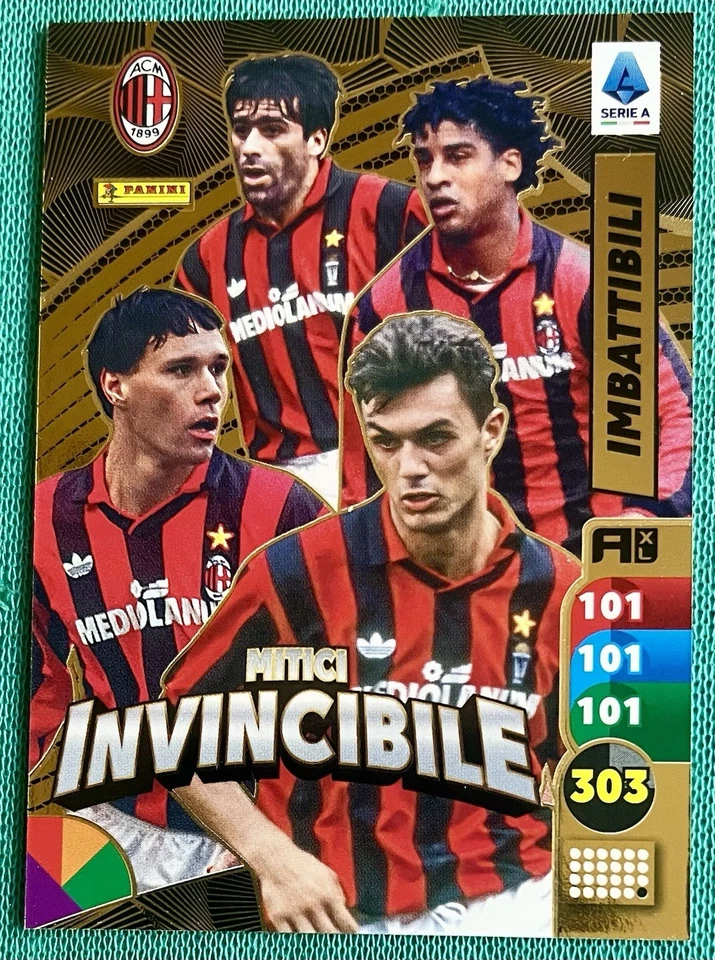 ADRENALYN XL CALCIATORI 2025-26 CARD MITICI INVINCIBILE MILAN RARA 2026 - Immagine 1 di 1