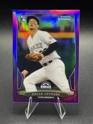 2013 Bowman Chrome Purple Refractor /199 Nolan Arenado #24 Rookie RC - Image 1 of 2
