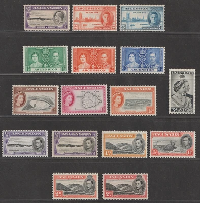 Lote de sellos de Ascensión: ¡era clásica! (MH / MNH) Foto 1 de 2