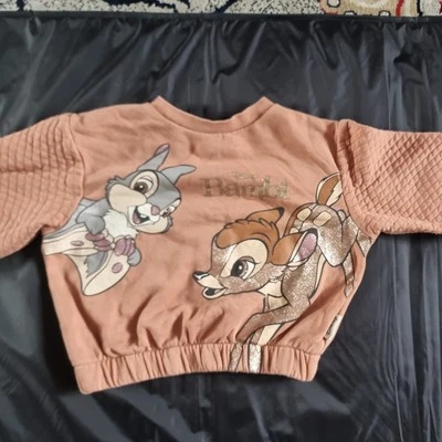 Jersey H&M Disney Marrón Bambi Niñas Edad 3-4 Años Foto 1 de 4