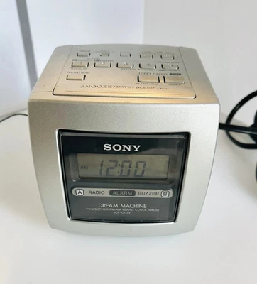 Radio reloj Sony Dream Machine TV/clima/FM/AM 4 bandas ICF-C113V Foto 1 de 3