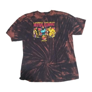 Mortal Kombat Sub-Zero Fatality Tie Dye T-Shirt 3XLT Acid Wash Grafik Tee Erwachsene - Bild 1 von 3