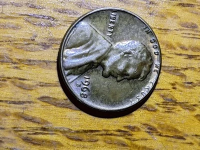 1968-S Lincoln Memorial Cent PCGS Error Color Die Clash Penny Rare Error - Image 1 of 3