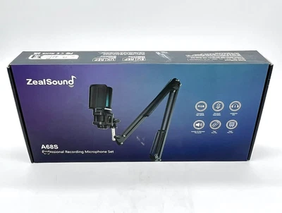 ZealSound Professional Recording Microphone Set Model A68S - Black - Image 1 of 4