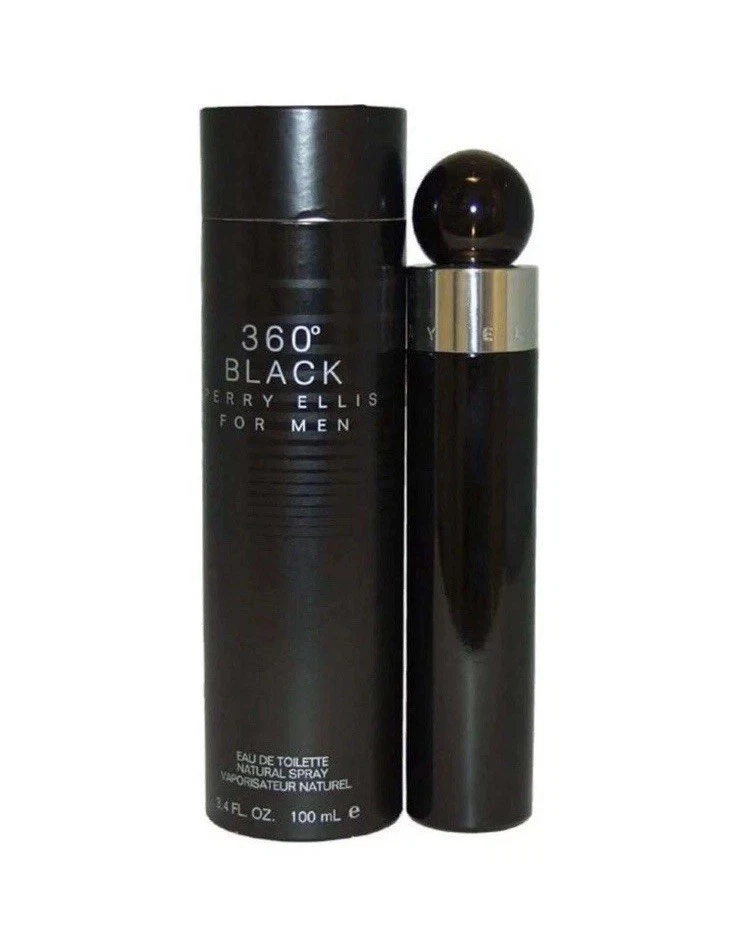 Perry Ellis 360 Negro Eau de Toilette Spray 3.4 fl OZ Para Hombres Nuevo En Caja Foto 1 de 1
