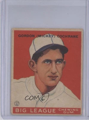 1933 Goudey Big League Chewing Gum R319 Mickey Cochrane #76 HOF - Image 1 of 2