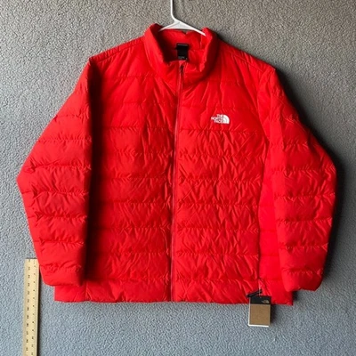 The North Face Mens 3X Big Aconcagua 3 Down Insulated Puffer Jacket Fiery Red - Image 1 of 4
