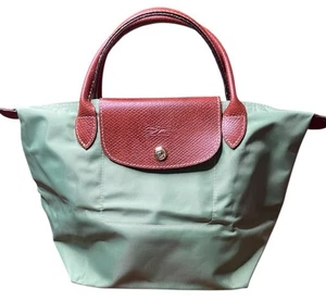 LONGCHAMP Le Pliage Model S Purse Expandable Lichen Green  New - Picture 1 of 14