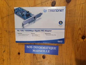 Adaptateur PCI Gigabit cuivre TRENDnet 32 bits 10/100/1000 Mbps (TEG-PCITXR) - Photo 1/8