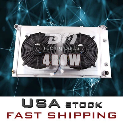 Radiador + ventilador de cubierta para Pontiac Firebird 1970-81 Trans Am Formula V8 5,0 L 4 filas Foto 1 de 4