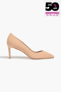 RRP€480 STUART WEITZMAN Suede Leather Court Shoes US10.5 UK8 EU41 Pointed Toe - Picture 1 of 10