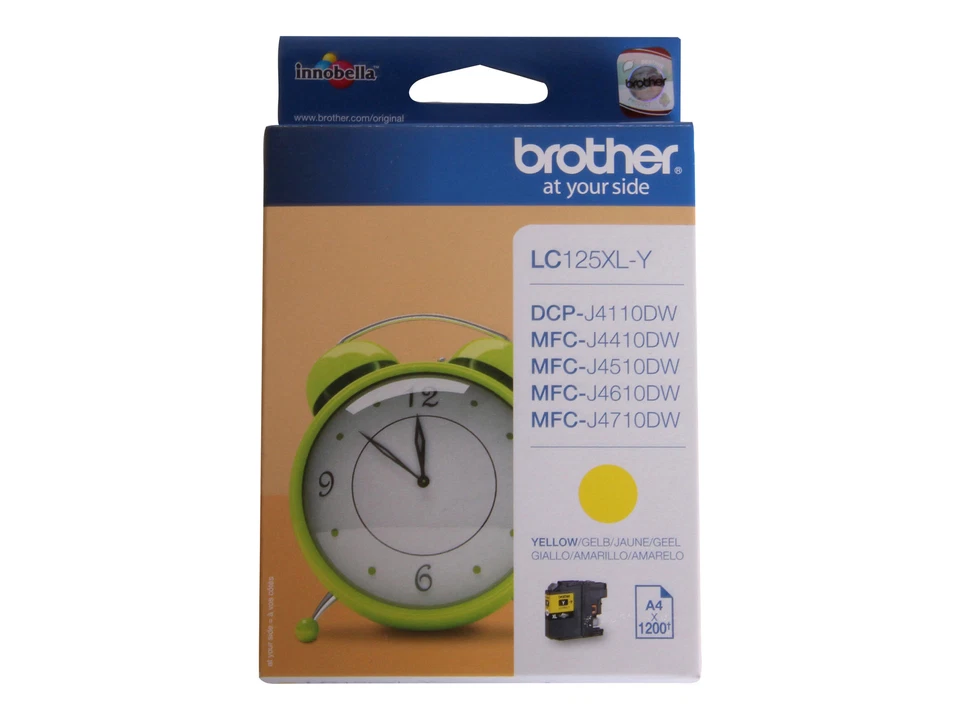 Brother Yellow High Yield Ink Cartridge LC125XLY Ba71396
