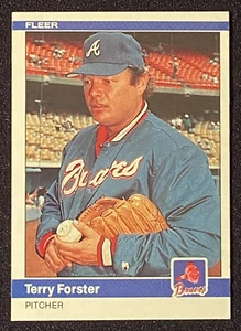 Terry Forster 1984 MLB Atlanta Braves Pitcher Baseball Card Fleer #178 - Picture 1 of 2
