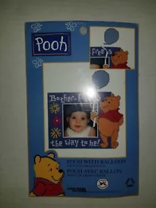 "POOH WITH BALLOONS Picture Frame" cute Counted Cross Stitch Kit by Leisure Arts - Bild 1 von 3