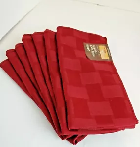 8 Dark Red OASIS Spill Proof Napkins (liquids bead up!) 17"x17" - New w/Tags - Picture 1 of 6