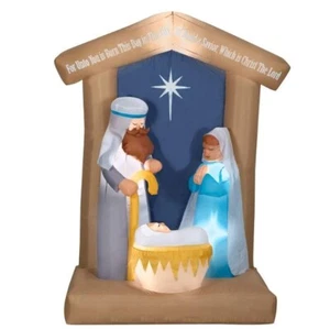 Gemmy Airblown Inflatable Nativity Scene, 6.5 Feet #115722 - Picture 1 of 10
