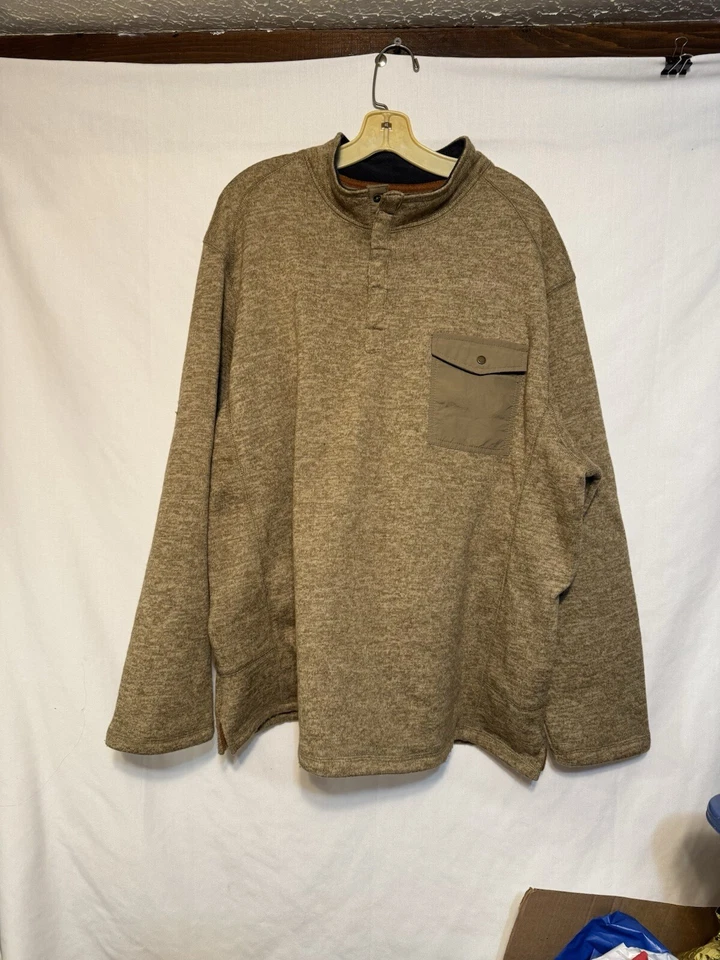 Mens Outdoor Life 1/4 Button Down L/S Size 2XL - Image 1 of 4