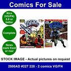 2000AD #227 228 - 2 comics VG/FN