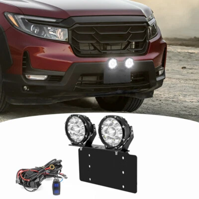 5'' LED Work Light Front License Plate Mount Wire Kit For Nissan Pathfinder 2024 - Imagem 1 de 4