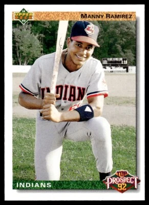 1992 Upper Deck Manny Ramirez Rookie Cleveland Indians #63 R24 - Image 1 of 2