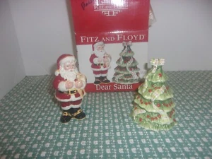 Fitz And Floyd Dear Santa Salt And Pepper Shaker Set In Box - Picture 1 of 3