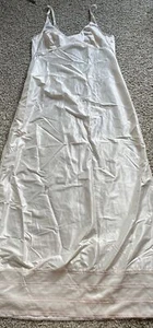VTG Lorraine Silky Nylon Long Slip Nightgown Negligee Pink Pale 36 - Picture 1 of 8