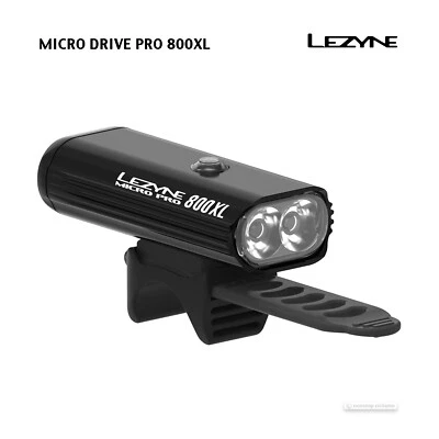 NEW Lezyne MICRO DRIVE PRO 800XL USB Rechargeable Bicycle Headlight : BLACK - Image 1 of 2