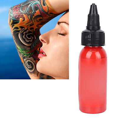 (Red)Black Tattoo Ink 30ml Professional Bright Color Exquisite Texture BGS • 7.99€