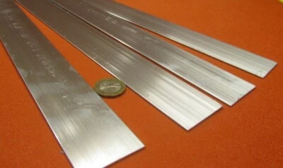 Алюминиевый стержень 6061 T6, толщина 1/16 дюйма x ширина 1 1/2 дюйма x длина 24 дюйма, 4 единицы - Изображение 1 из 4
