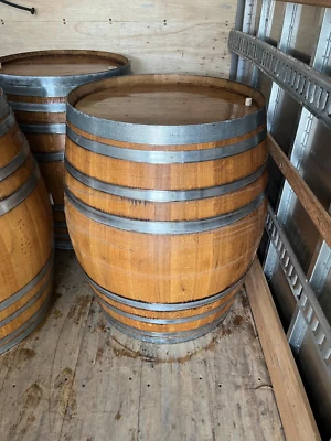 500L / 132 Gal. puncheon Oak Wine Barrel cold water plunge barrel, storage - Image 1 of 4