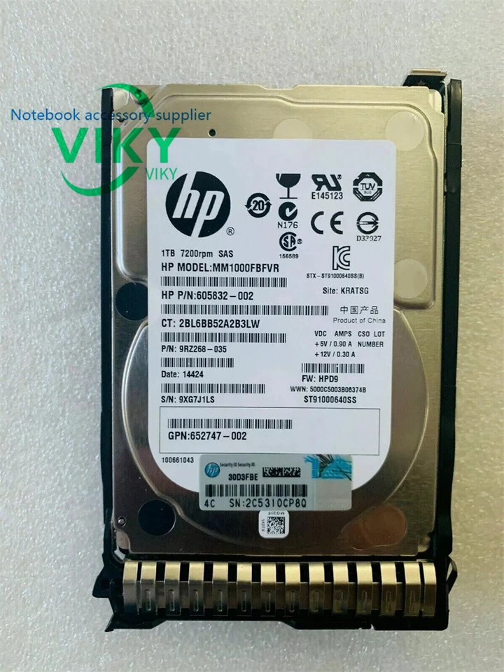 New HP 652749-B21 653954-001 605832-002 1T SAS 2.5" (1Pcs) - Image 1 of 3