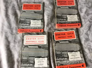 EXETER CITY HOME PROGRAMMES 1965 - 69 - CHOOSE FROM LIST - Picture 1 of 1