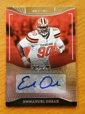 2016 Donruss Signature #220 Emmanuel Ogbah Browns Rookie Auto RC - Image 1 of 2