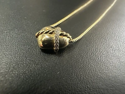 Colgante Corazón Diamante Esculpido David Yurman 18k - Collar Caja 18k Foto 1 de 4