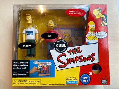 2002 Nuevo en paquete Playmates Simpsons Interactive KBBL ENVIRONMENT Bill & Marty 23 de 25 Foto 1 de 2