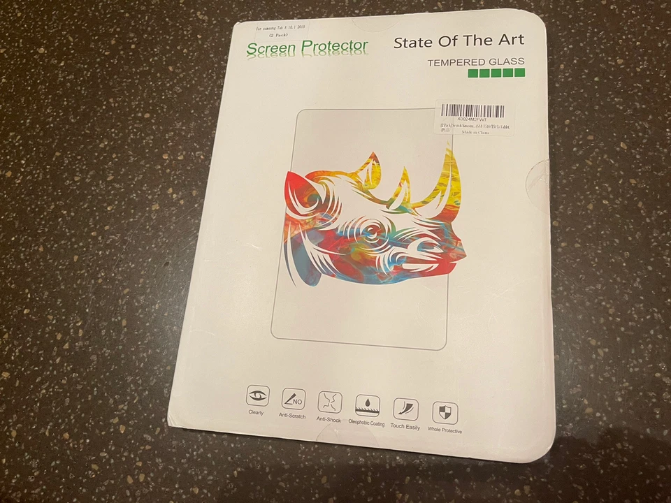 State of the Art Samsung Tablet A 10.1  Protector Touch Tempered Glass 2 pk - Image 1 of 1