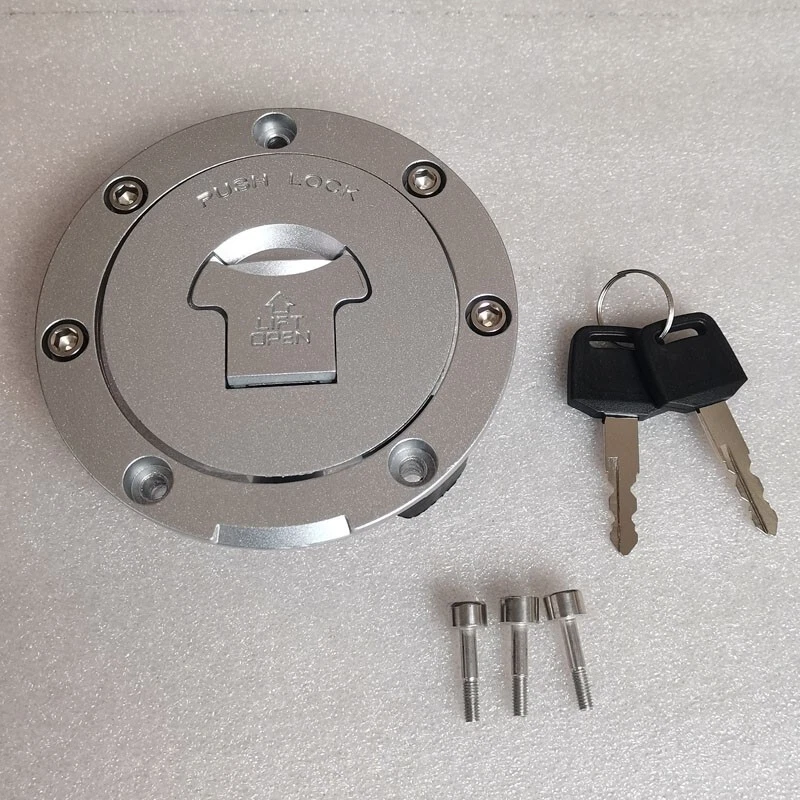 Fuel Gas Tank Cap Cover Keys Set For Honda CBR600F F2 F3 F4 F4i CBR600RR 1991-23 Foto 1 de 4