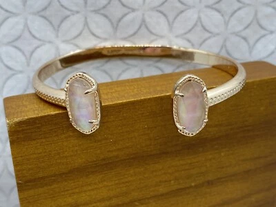 Brazalete Kendra Scott Elton Tono Oro Rosa Marrón Madreperla Usado Foto 1 de 4