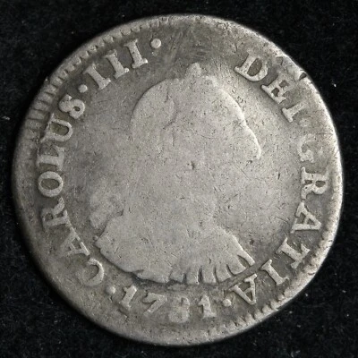 1781 Mexico 1/2 Real 1781 Mo F.F.  CHOICE E271 TEH - Image 1 of 2