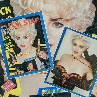 MADONNA RARE GREEK MAGAZINE FRONT & BACK COVER ROCK STAR (VOLUME OF 3 MAGS) Foto 1 de 4
