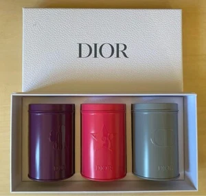 Christian Dior Neuheit Aluminium Kanister Lila Rosa Grau (3er Set) mit Box Selten - Bild 1 von 3