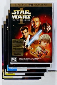 Star Wars DVDs Episodes 1-5(Lot 0f 5)- Region 4-Preowned - Picture 1 of 11