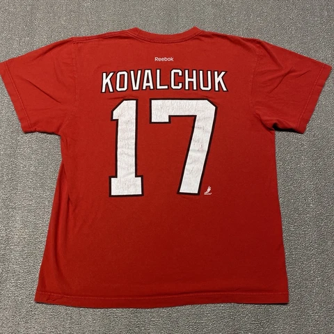 Ilya Kovalchuk New Jersey Devils T Shirt Men Medium Adult NHL Hockey Reebok 17 Cover